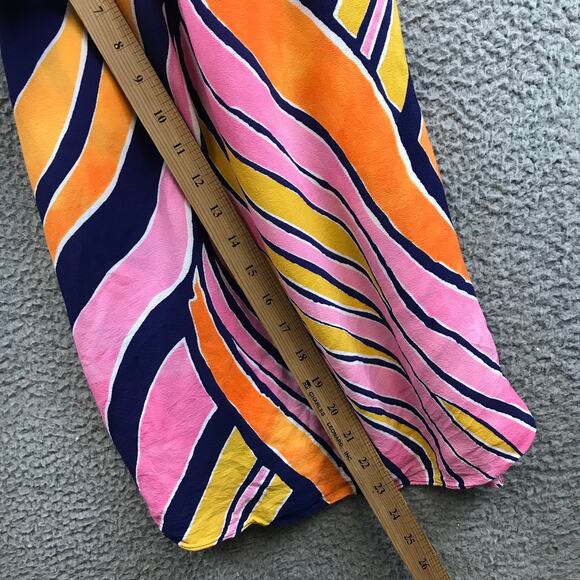 Anthropologie Maeve Finley Wide Leg Colorful Jumpsuit Size 10 - Picture 7 of 11